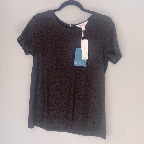 Market & Spruce Tops - Market & Spruce Hans top/shirt- black, size Medium (M) Brand New!